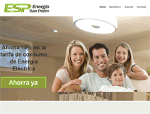 Tablet Screenshot of energiasanpedro.com